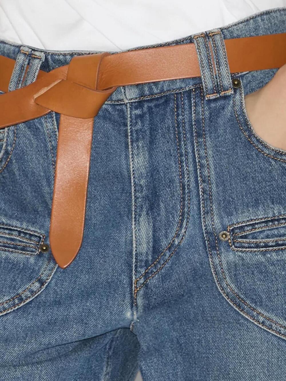 Isabel Marant Brown Leather Knot Belt - Picture 9 of 11